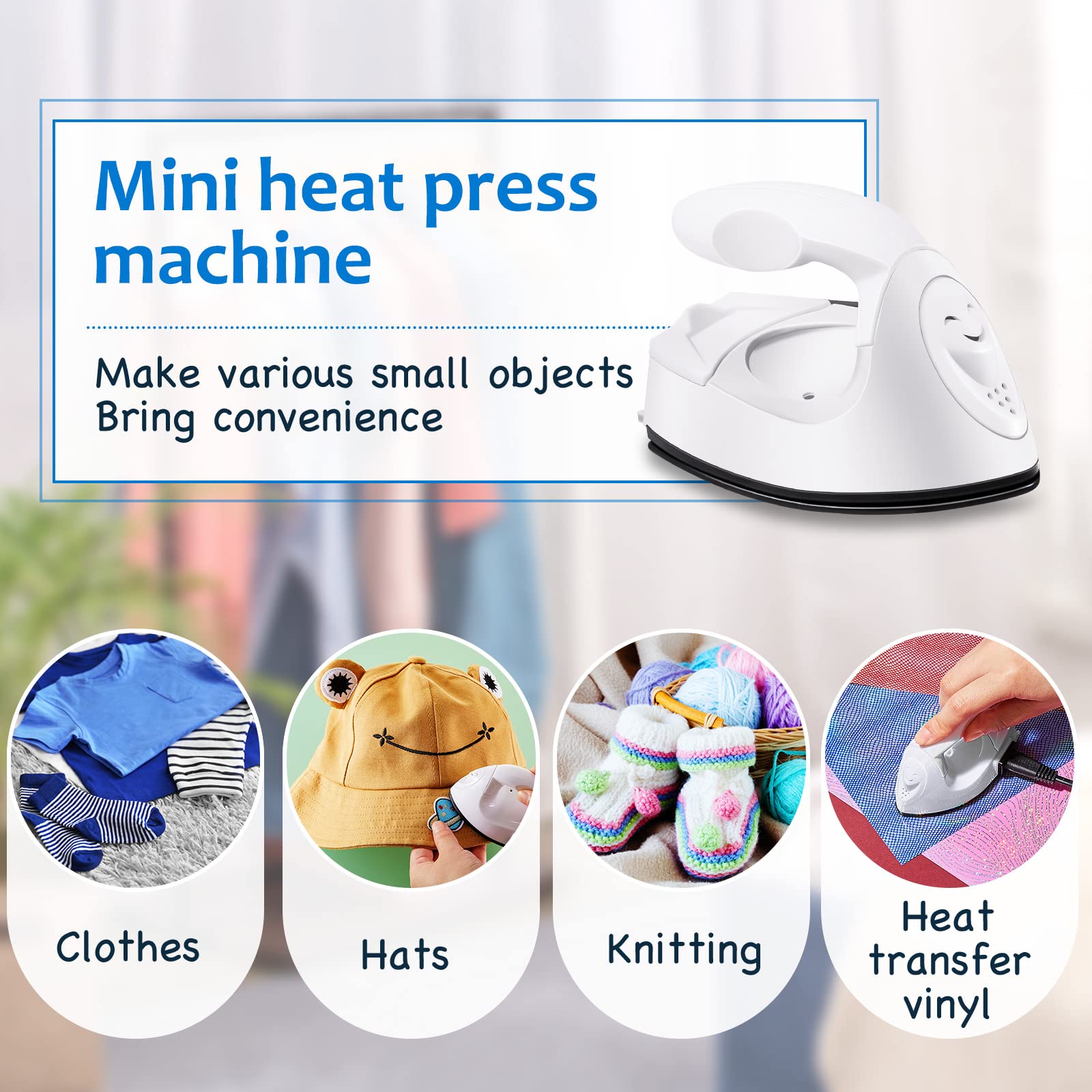 Foto 6 | Mini Prensa Térmica Mini Craft Iron Honoson, Color Blanco - Venta Internacional.