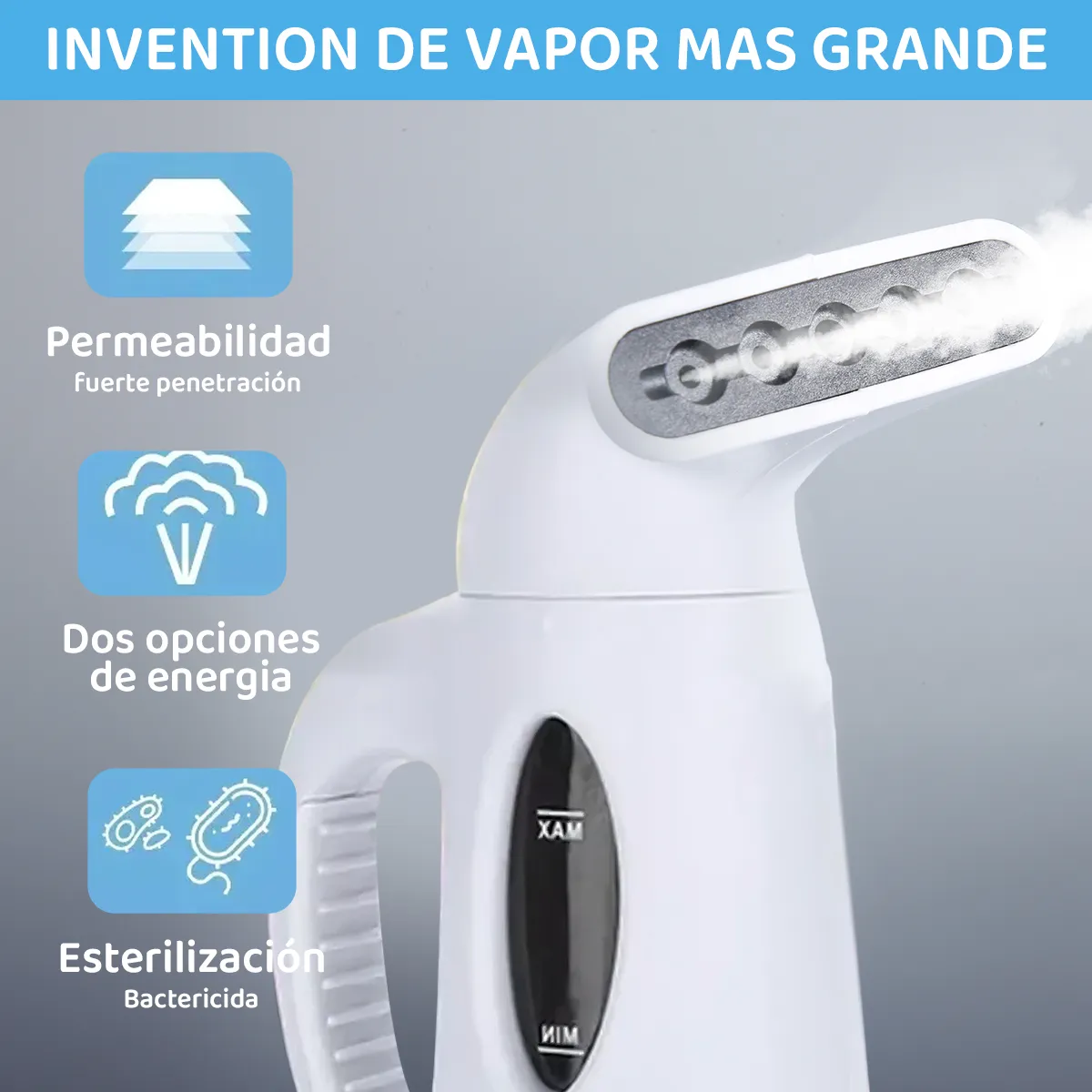 Foto 5 pulgar | Plancha de Vapor Portátil 120v 60hz Lab.g Blanco
