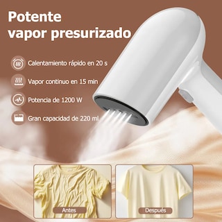 Foto 2 | Plancha De Vapor Lab.g Portátil Para Ropa Blanco