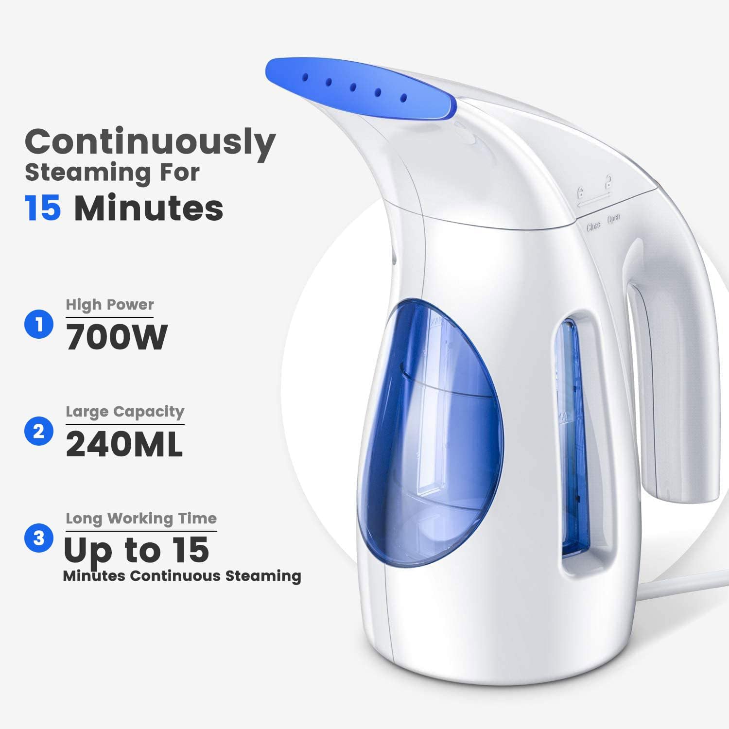 Foto 3 pulgar | Vaporizador De Ropa Hilife Portátil  240 Ml  700 W  120 V - Venta Internacional.