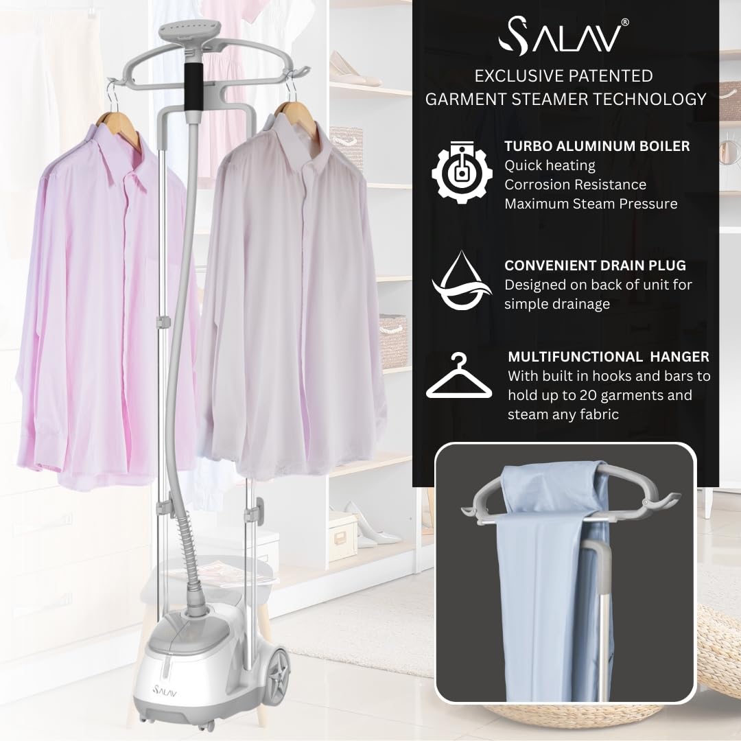 Foto 8 pulgar | Vaporizador De Ropa Salav Gs45-dj Professional 1500w Plateado - Venta Internacional.
