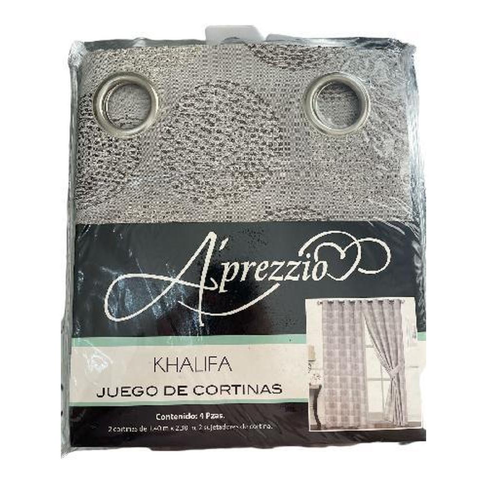 Foto 2 pulgar | Cortina Aprezzio Con Aros Khalifa