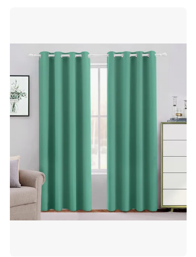 Foto 3 pulgar | Cortinas Blackout Para Recamara Sala Premium 270x215cm 2 Paneles Aislamiento Térmico Y Reducción De Ruido Tela