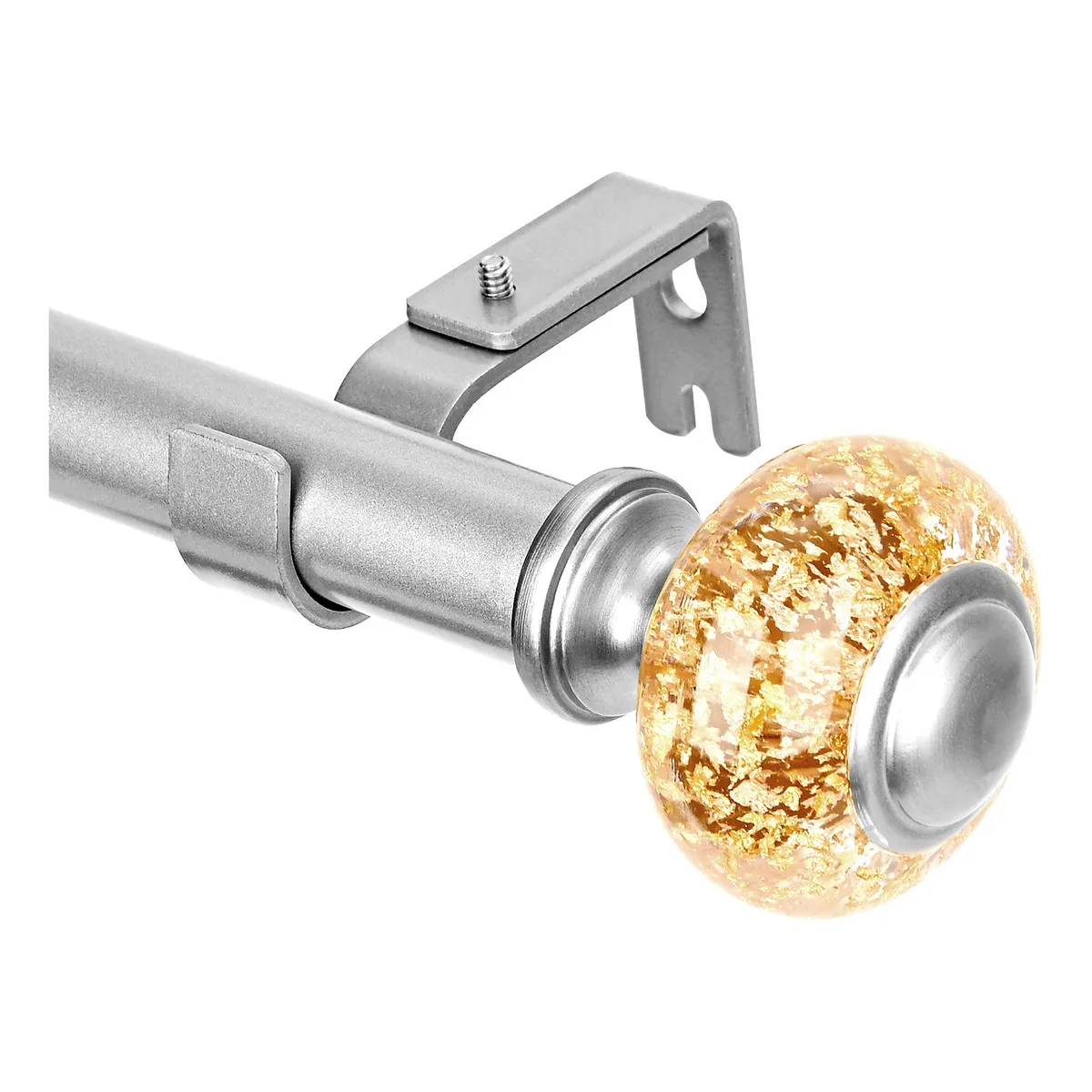 Foto 4 pulgar | Cortineros De Metal Barra De Cortina Ajustable Eo Safe Imports Esi-20476 Plateado