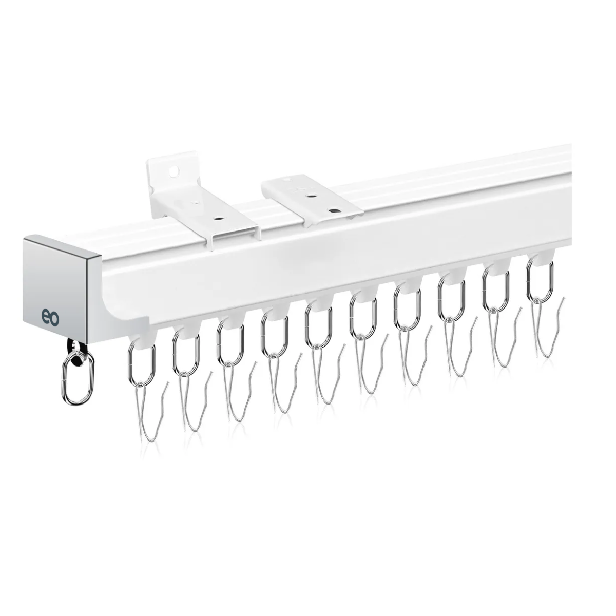 Foto 2 pulgar | Riel De Cortina Ajustable Cortineros 300cm Eo Safe Impoorts Esi-20453 Blanco