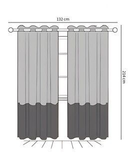 Foto 5 | Cortinas Black Out Decoracion Textil Hogar Adornos 107x160cm