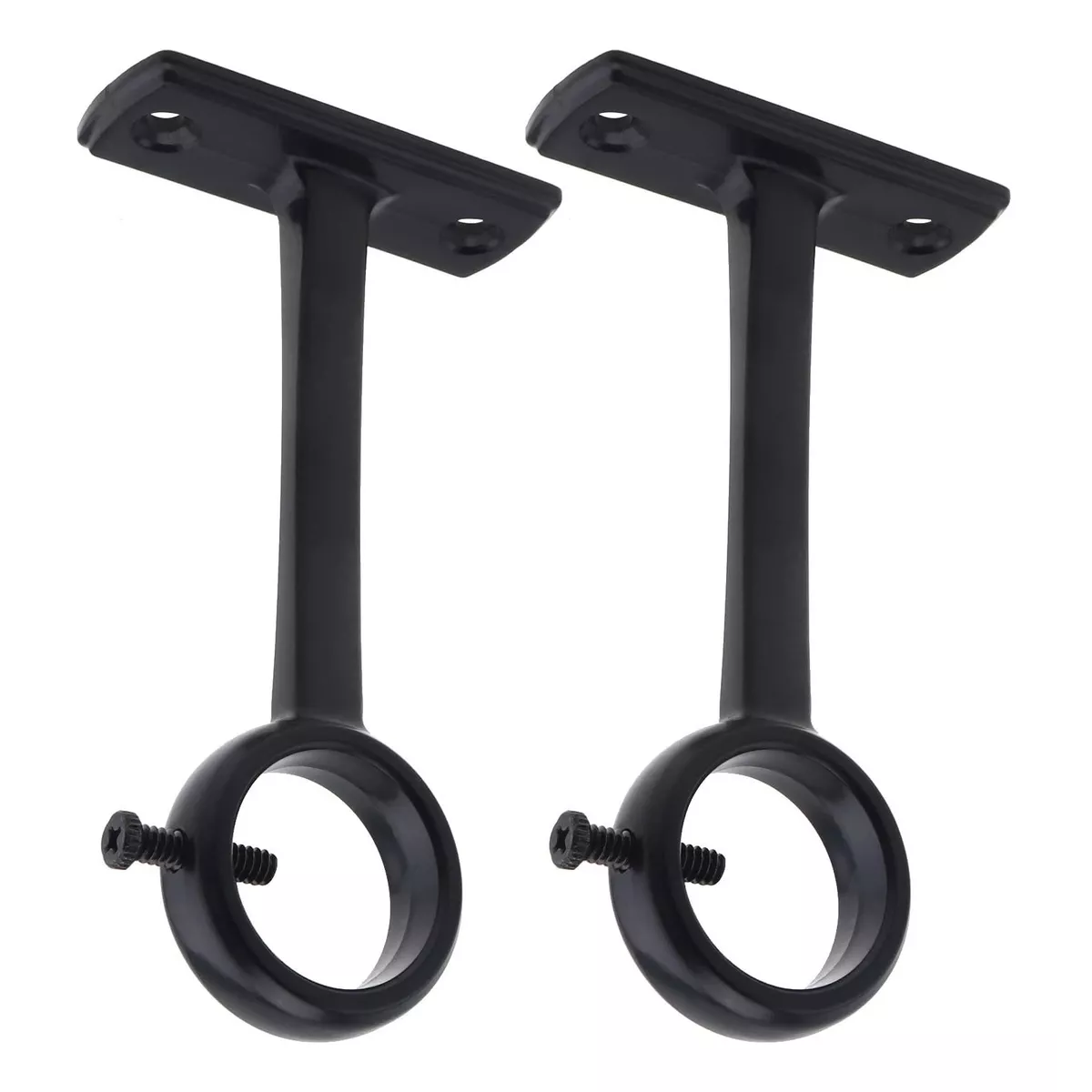 Soporte 2 Cortinero Para Pared/techos Ajustable Gancho Eo Safe Imports Esi-14994 Negro