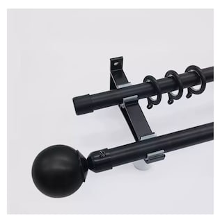 Foto 3 | Soporte Set 4 Cortinero Lab.g Para Pared Ajustable Gancho, Negro