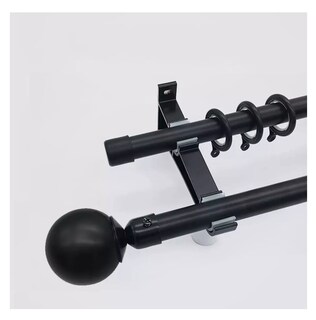 Foto 3 | Soporte Set 4 Cortinero Para Pared Ajustable Gancho, Belug Negro