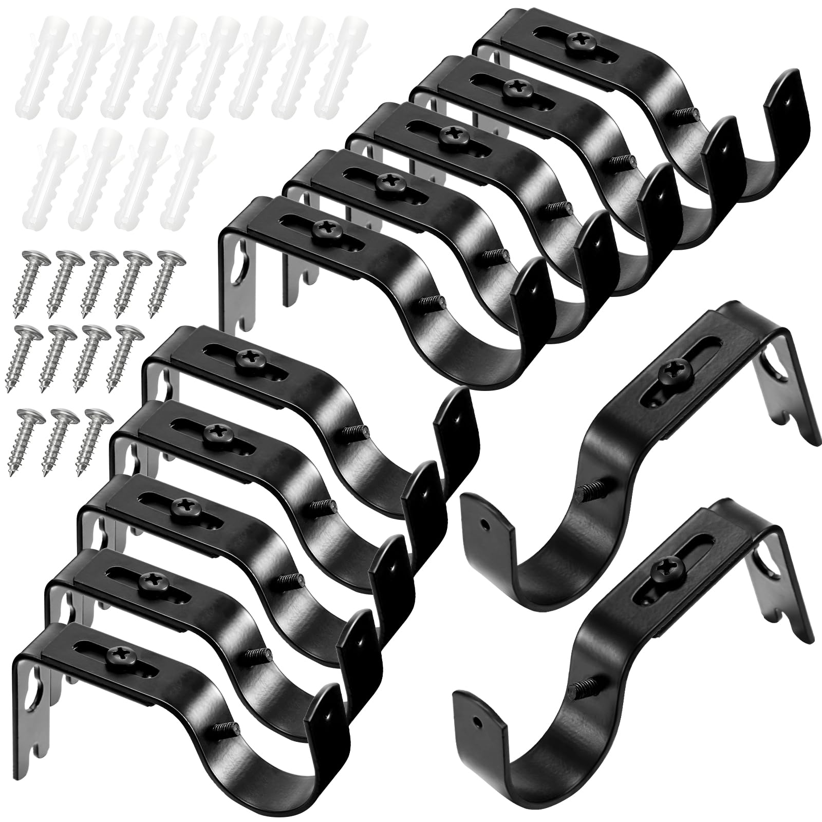 Foto 3 pulgar | Soporte para Cortina Ajustable Frienda 1 Pulgada 6 Pares - Venta Internacional
