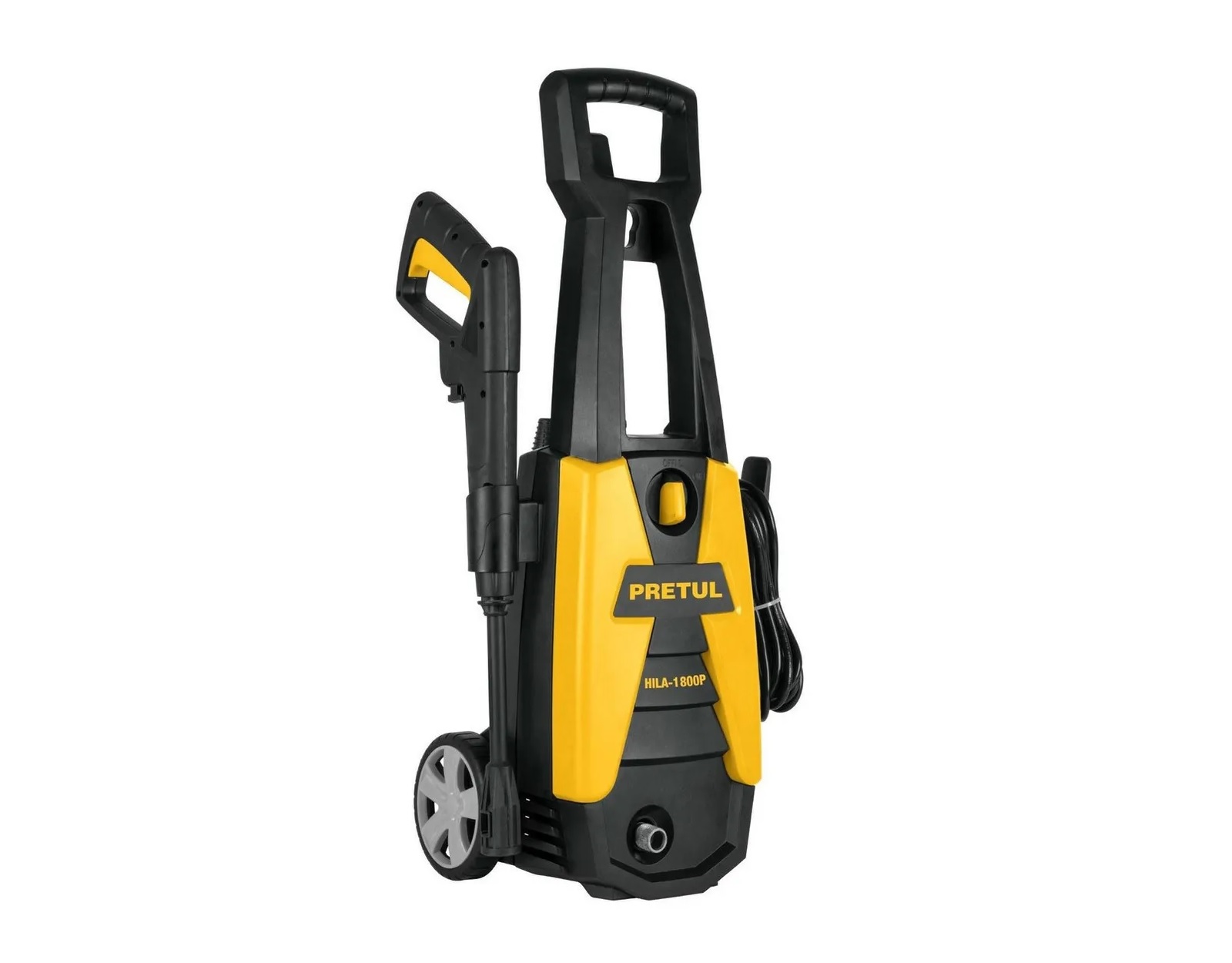 Hidrolavadora Pretul Hila-1800p color Amarillo de 1500w con 1800psi de Presión Máxima 127v