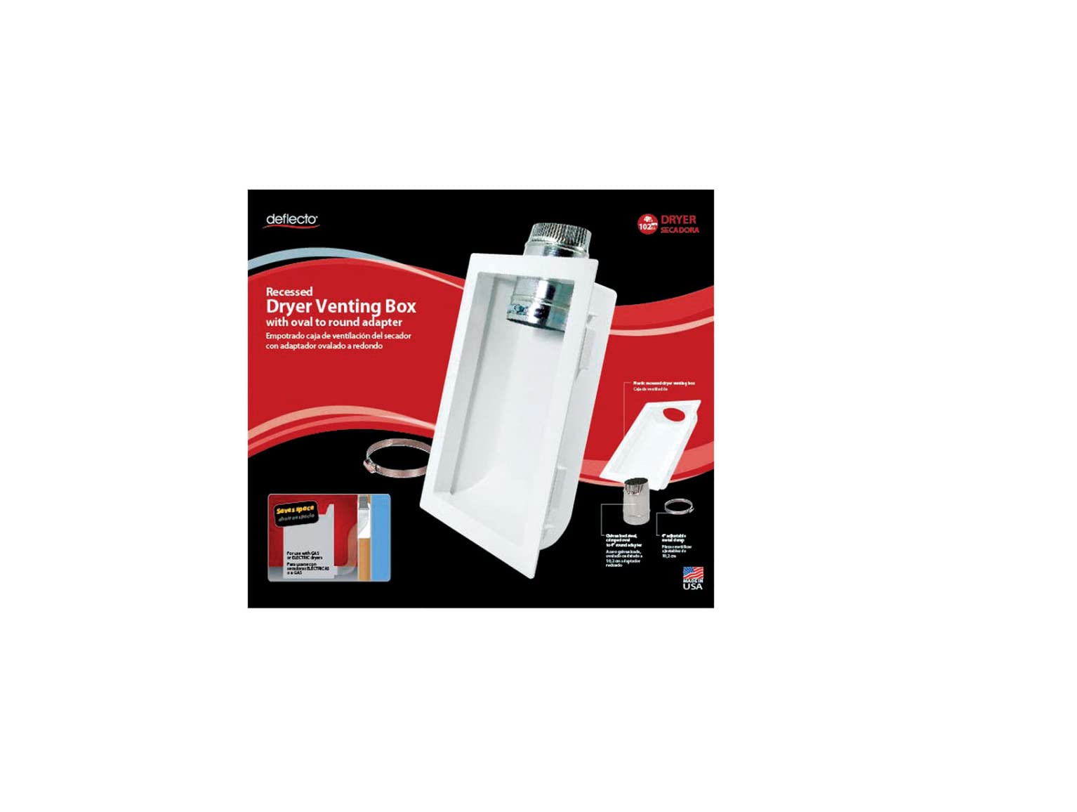 Foto 1 | Caja De Ventilación Para Secadora Deflect-o 4 Blanca - Venta Internacional.