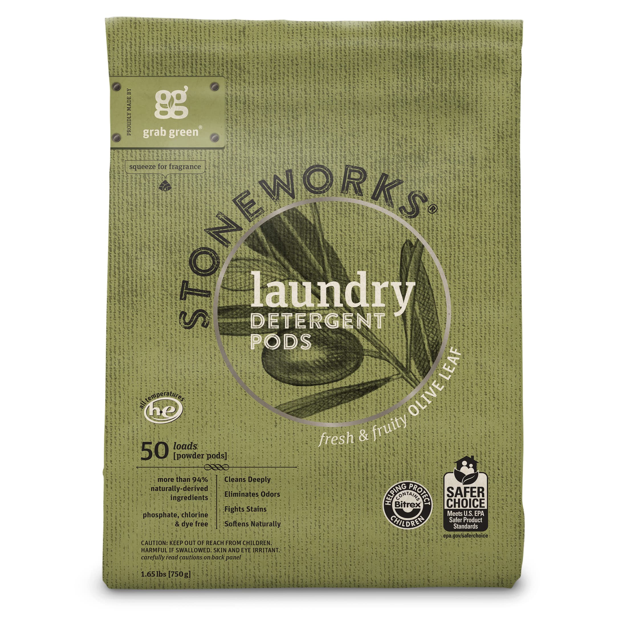 Foto 2 | Paquete De Cápsulas De Detergente Para Ropa Y Toallitas Para Secadora Grab Green - Venta Internacional.