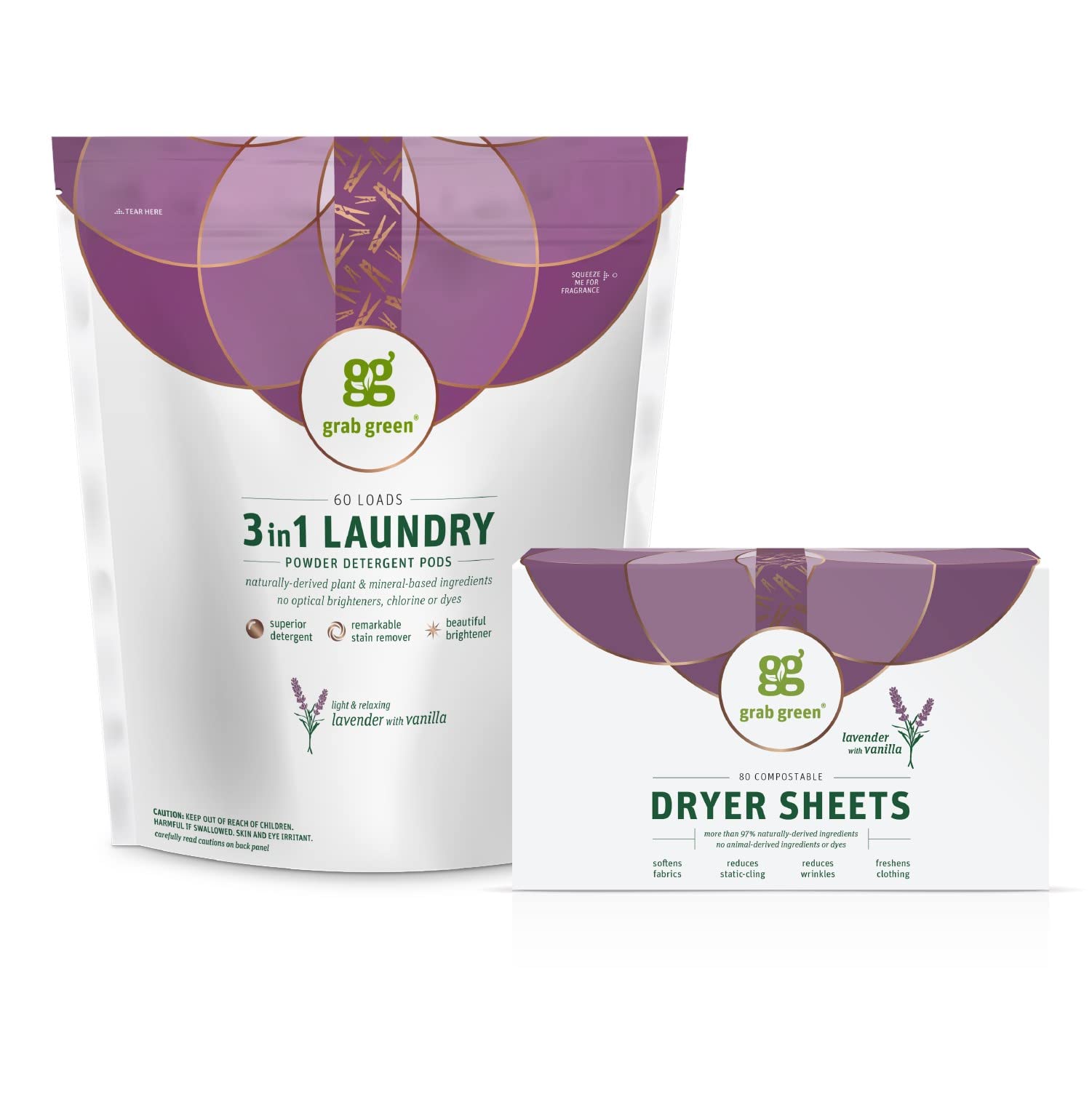 Foto 1 | Paquete De Cápsulas De Detergente Para Ropa Y Toallitas Para Secadora Grab Green - Venta Internacional.