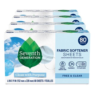 Foto 1 | Sábanas Para Secadora De Séptima Generación Gratis Y Transparentes 80 Hojas X 4 - Venta Internacional.