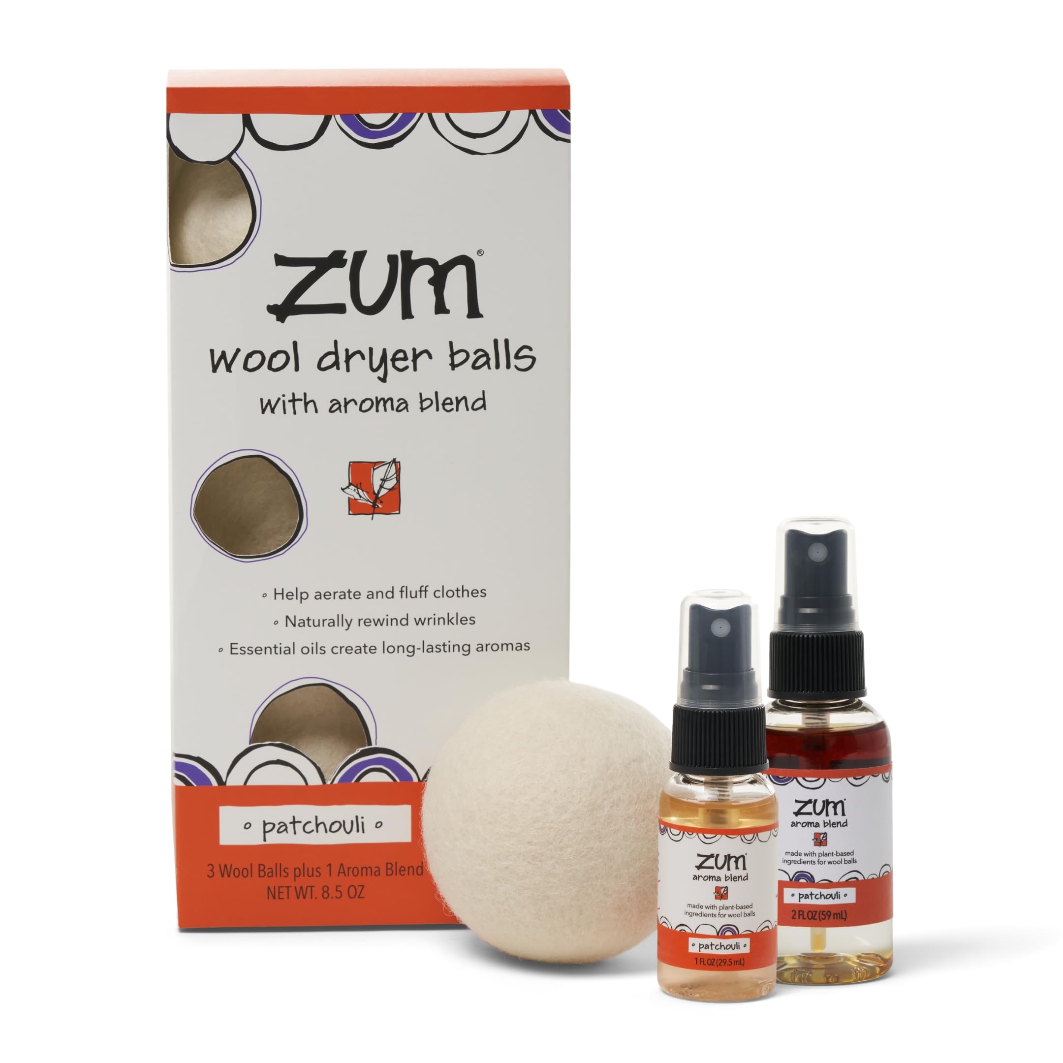 Foto 2 pulgar | Kit De Bolas Para Secadora De Ropa Indigo Wild Zum Con Aroma A Pachulí - Venta Internacional.