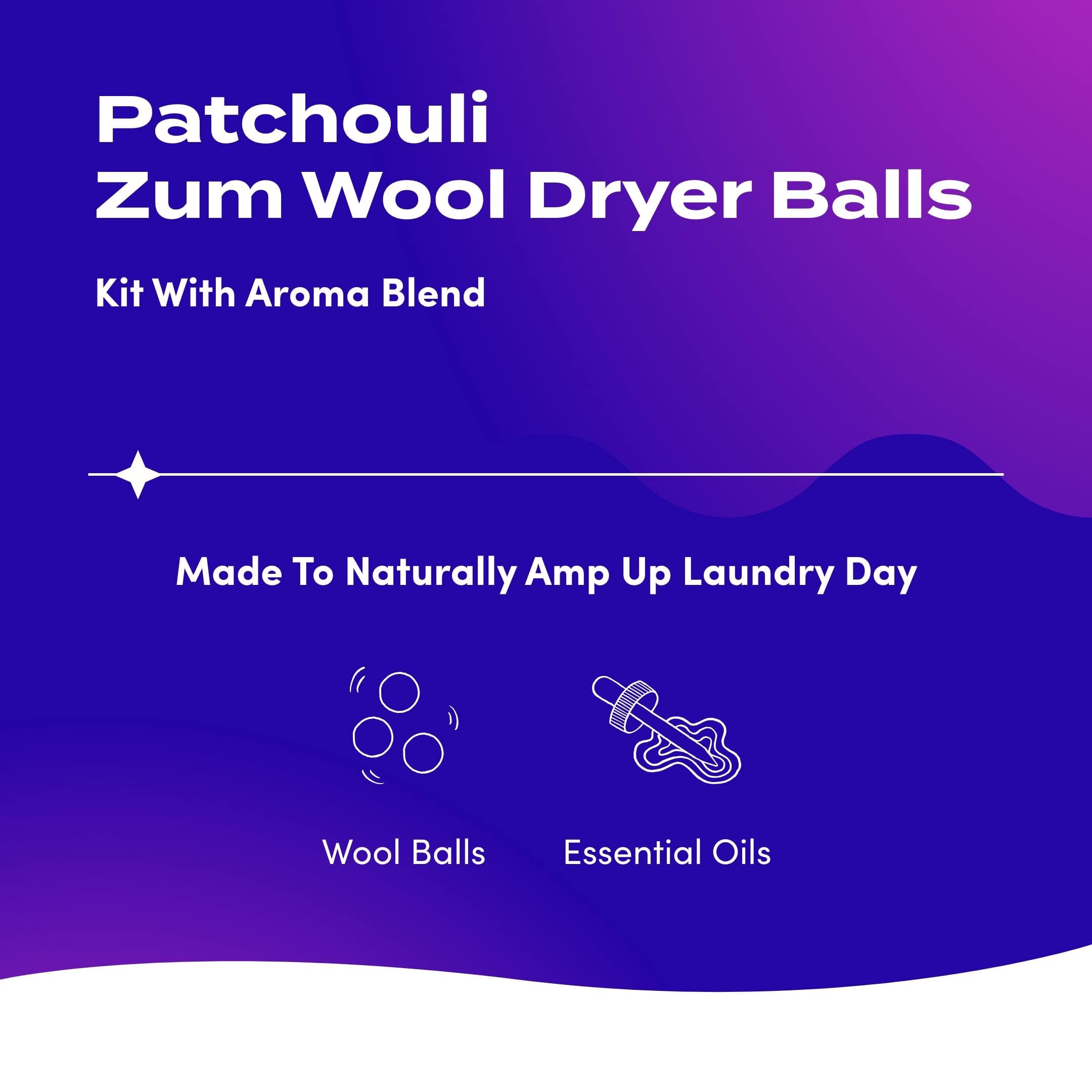 Foto 3 pulgar | Kit De Bolas Para Secadora De Ropa Indigo Wild Zum Con Aroma A Pachulí - Venta Internacional.