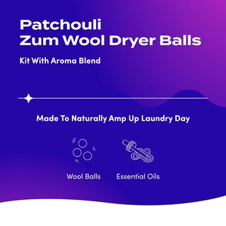 Foto 2 | Kit De Bolas Para Secadora De Ropa Indigo Wild Zum Con Aroma A Pachulí - Venta Internacional.