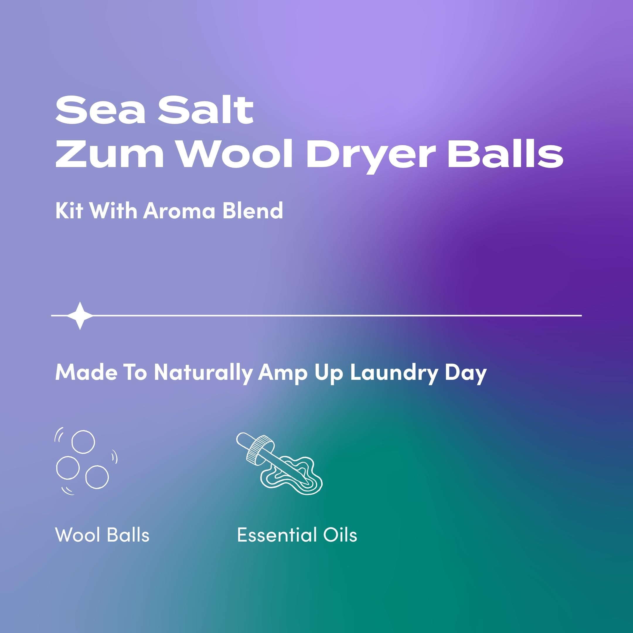 Foto 2 | Kit De Bolas Para Secar Ropa Zum Indigo Wild Con Aceite Esencial - Venta Internacional.