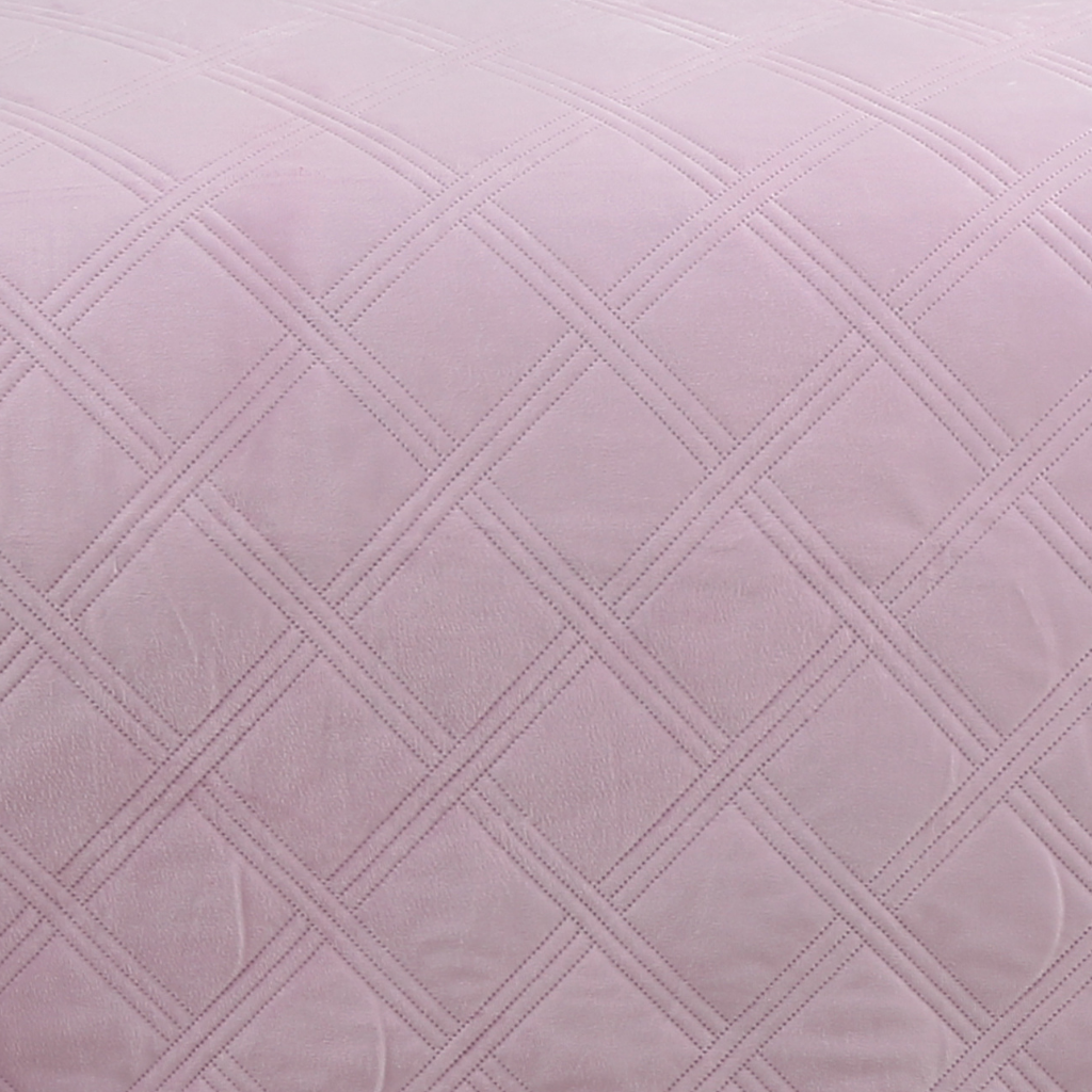 Foto 3 pulgar | Colcha Velvet Rosa Mat