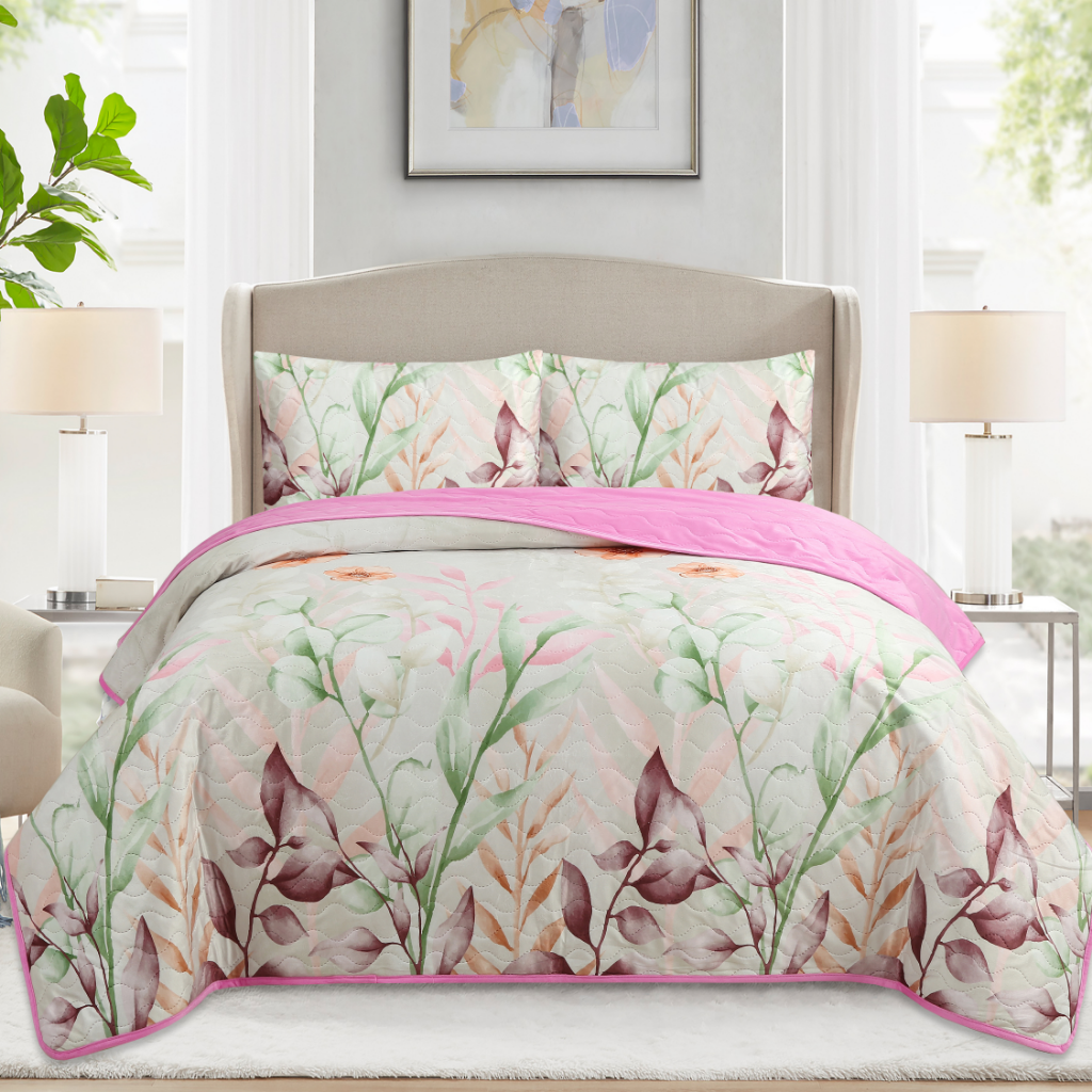 Foto 2 pulgar | Colcha Velvet Floral Ks