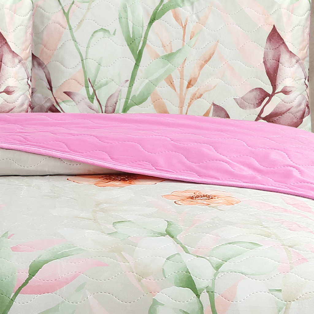 Foto 4 pulgar | Colcha Velvet Floral Ks