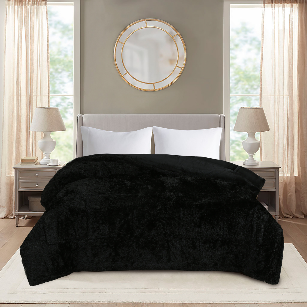 Foto 1 | Edredon Doble Vista King Size Negro