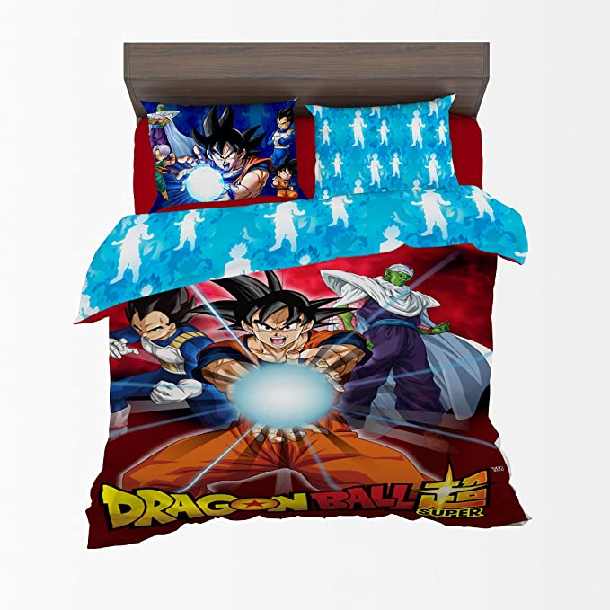 Foto 1 | Set De Edredón Microfibra Matrimonial Dragon Ball Súper