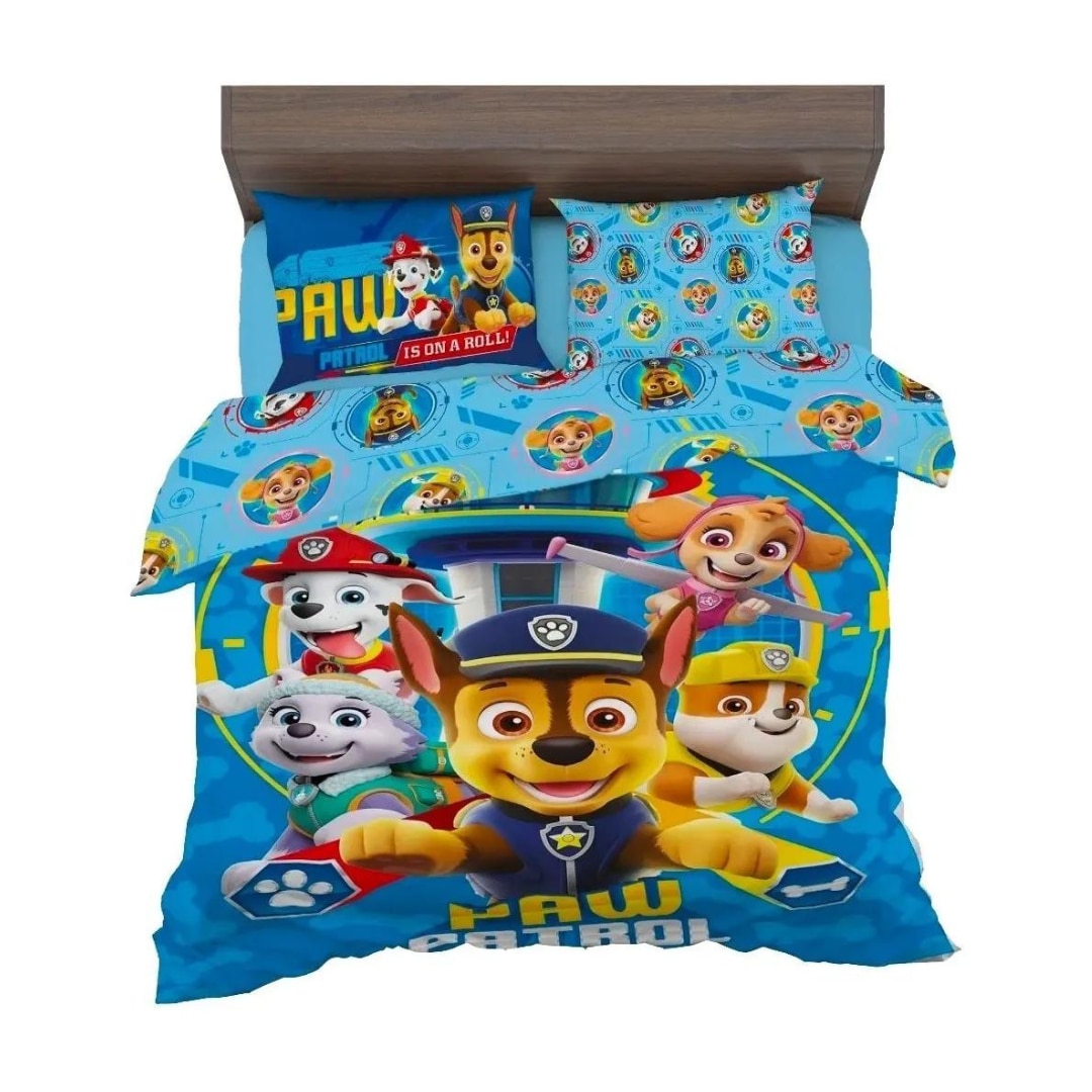 Set De Edredón Microfibra Matrimonial Paw Patrol $1,079