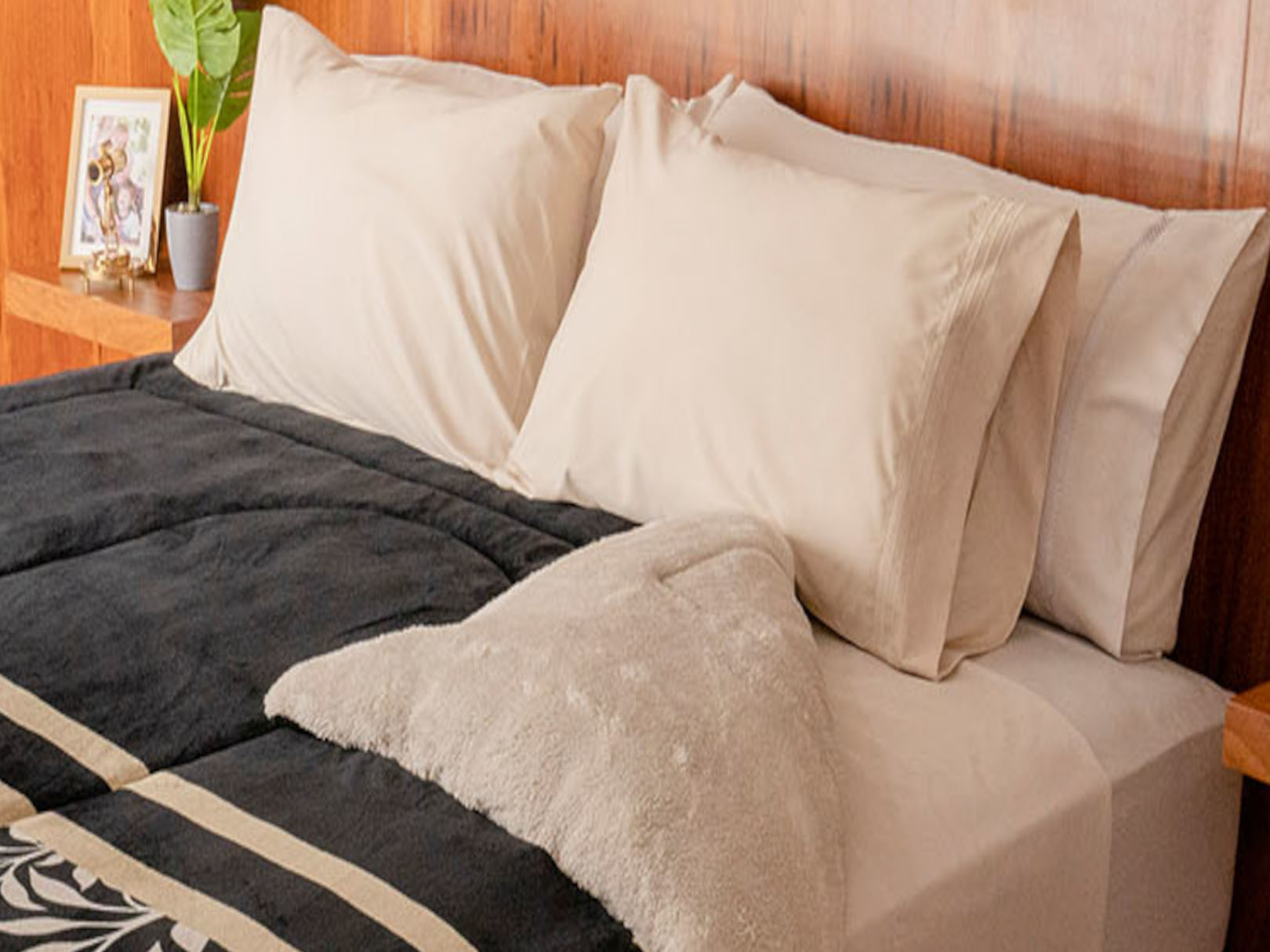 Foto 4 pulgar | Cobertor Dormireal Finlandia color Negro King Size