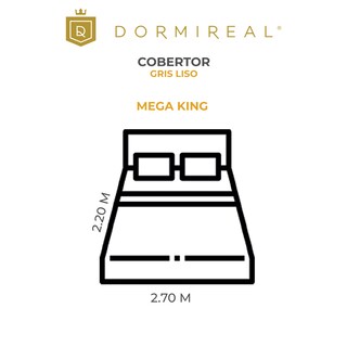 Foto 2 | Cobertor Dormireal Liso Gris Mega King Size