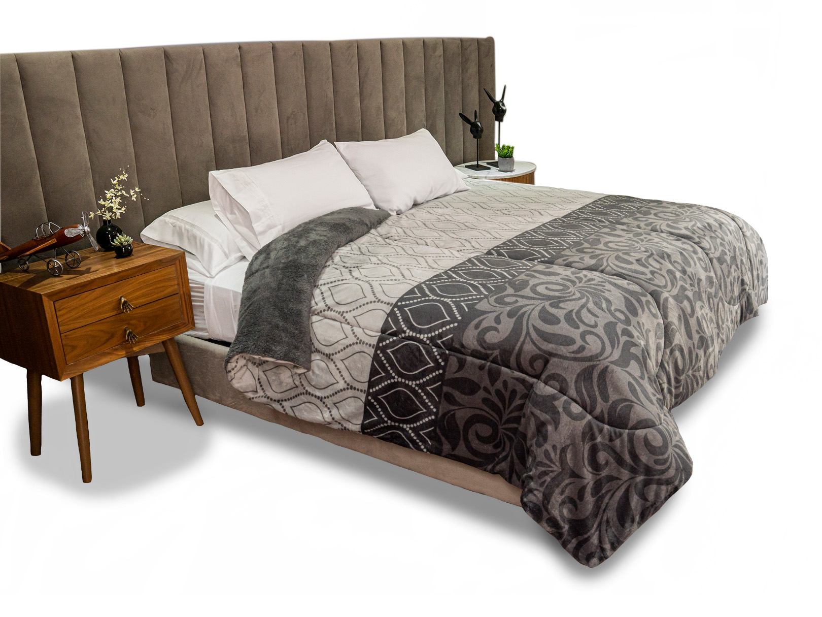 Cobertor Dormireal Islandia Gris Mega King Size