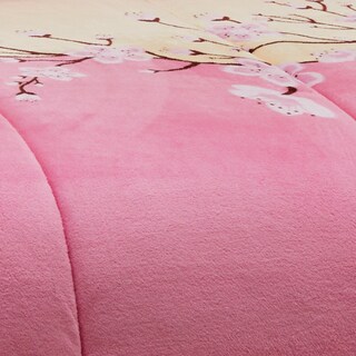Foto 3 | Cobertor de Borrega Matrimonial Cerezo Térmico color Rosa