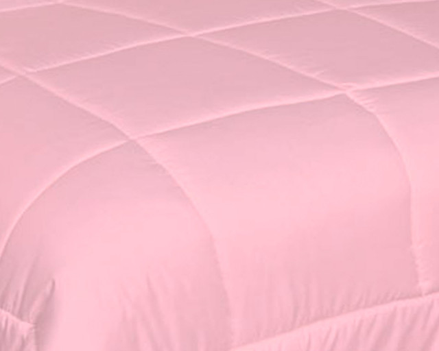 Foto 4 pulgar | Edredón Duvet color Rosa Individual Acolchonado