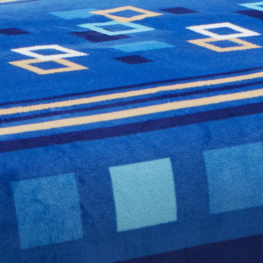 Foto 3 | Frazada King Size Geometric Térmico color Azul