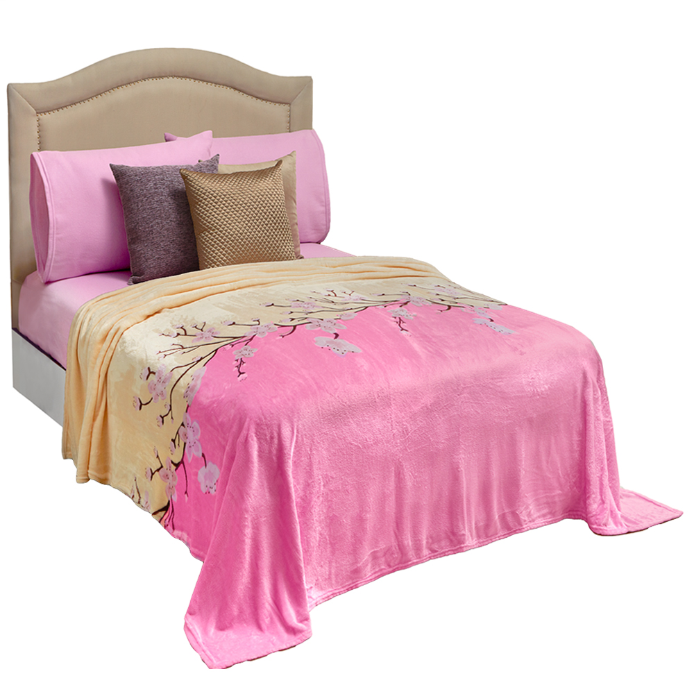 Frazada King Size Cerezo Térmico color Beige