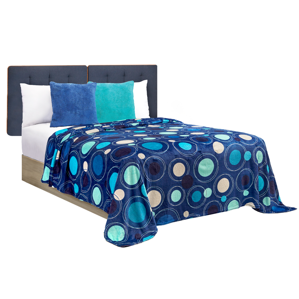 Frazada King Size Akron Térmico color Azul