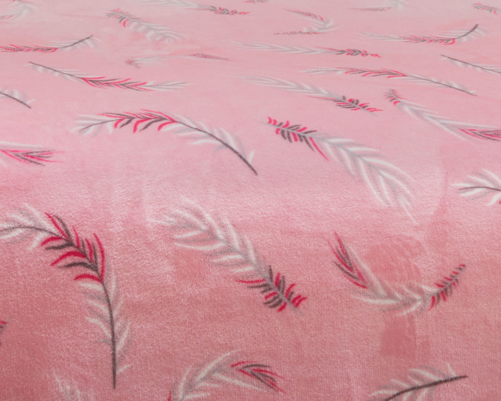 Foto 4 pulgar | Frazada Coral Fleece Elefantito Hogar Plumas color Rosa Matrimonial