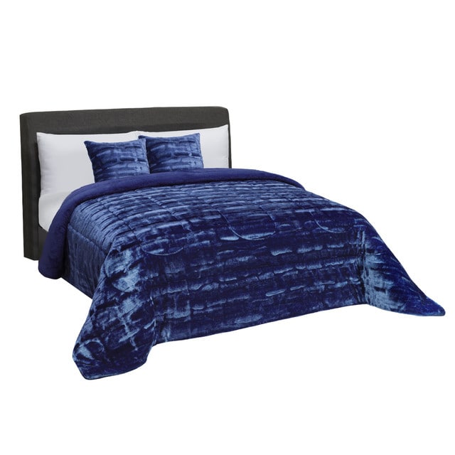 Cobertor King Size Azul Elefantito Hogar  Térmico Navy $1,244