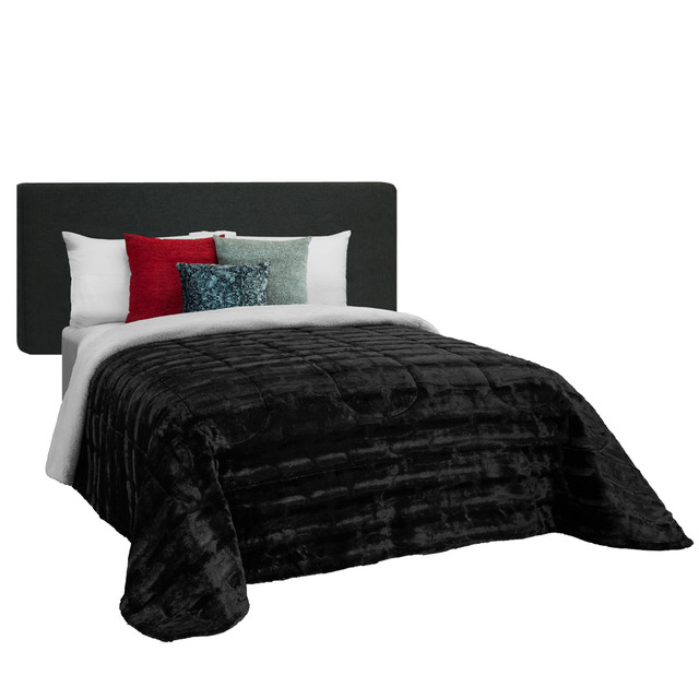 Cobertor Matrimonial Elefantito Hogar  Negro Térmico Caviar
