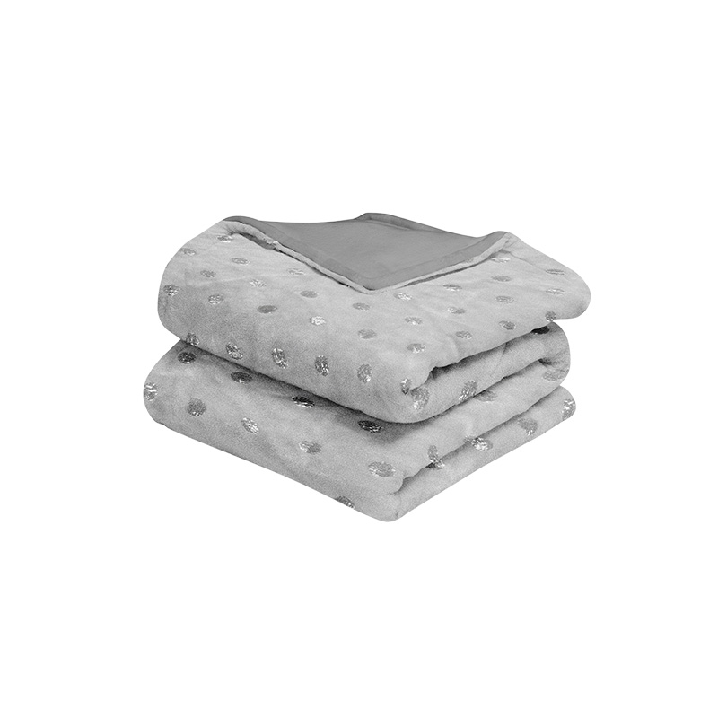 Cobertor Tesso Home New York color Gris