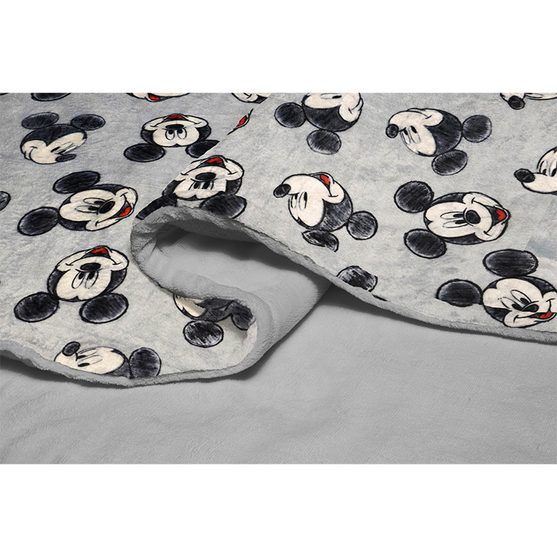 Foto 3 pulgar | Cobertor Tesso Home Classic Mickey color Gris 150 x 214 cm