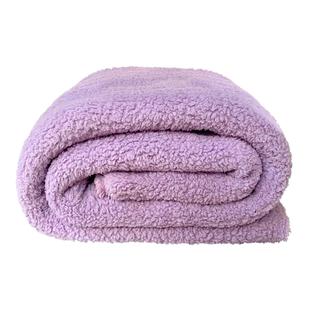 Foto 1 | Frazada Sherpa  King Size Lila  Murcia