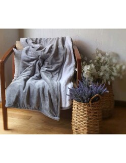 Foto 3 | Cobija Stahl para Cama color Gris 127 x 152 cm