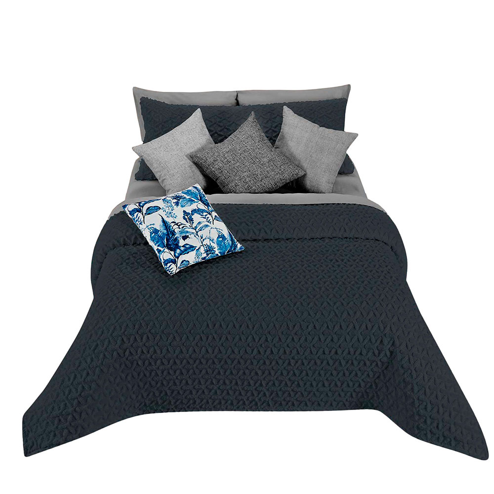 Cobertor PROVIDENCIA Matrimonial Isis Oxford color Azul 1 Pieza