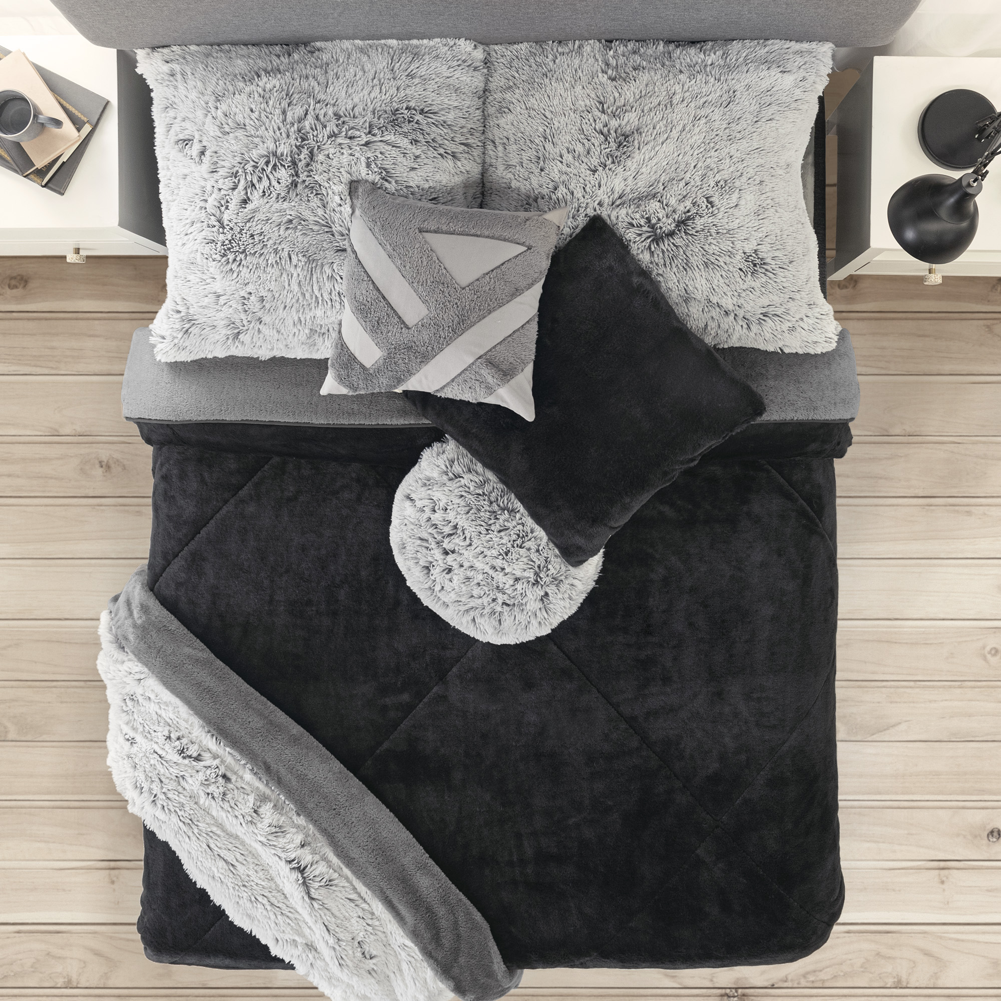 Foto 1 | Cobertor Invernal Vianney Himalaya King Size/queen Size Color Negro Ultrasuave
