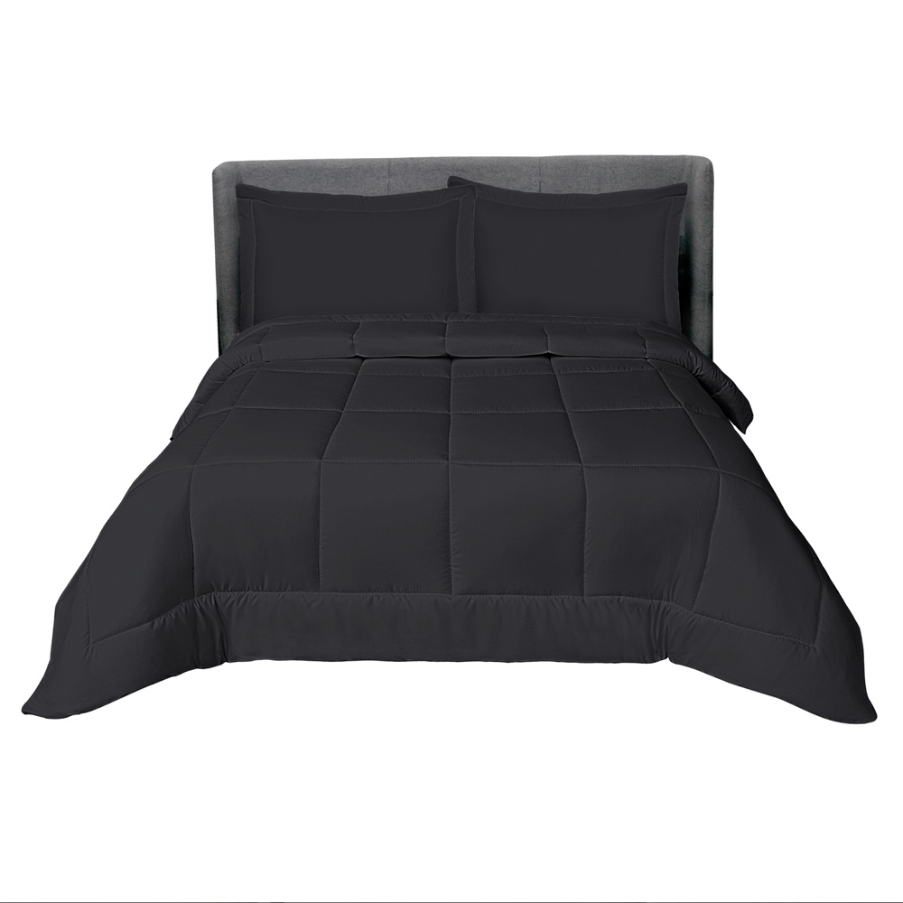 Foto 2 pulgar | Edredón Elefantito Hogar Individual  Duvet color Negro