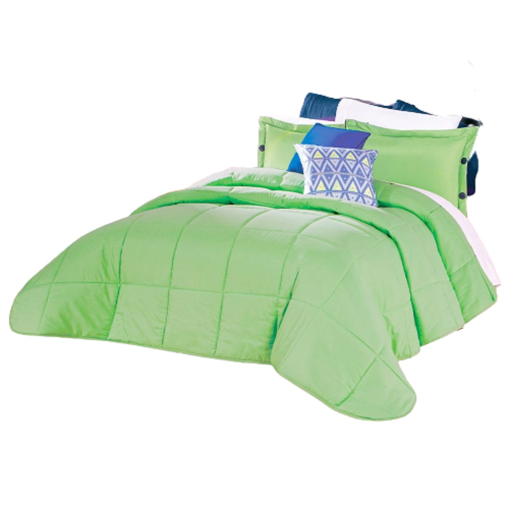 Foto 1 | Edredón Matrimonial Concord Kabáh color Verde Doble Vista