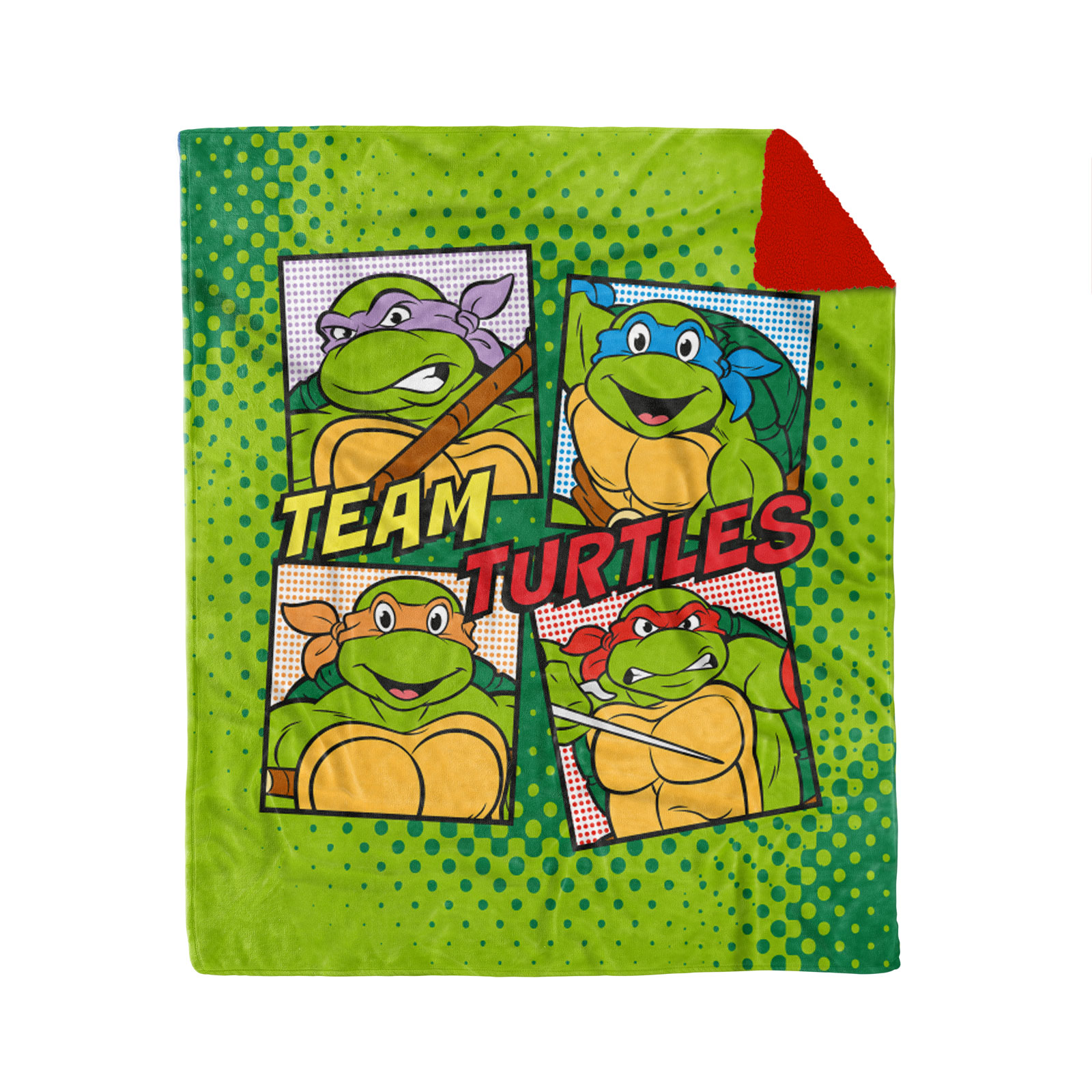 Edredón Matrimonial Reverso Oveja Tortugas Ninja