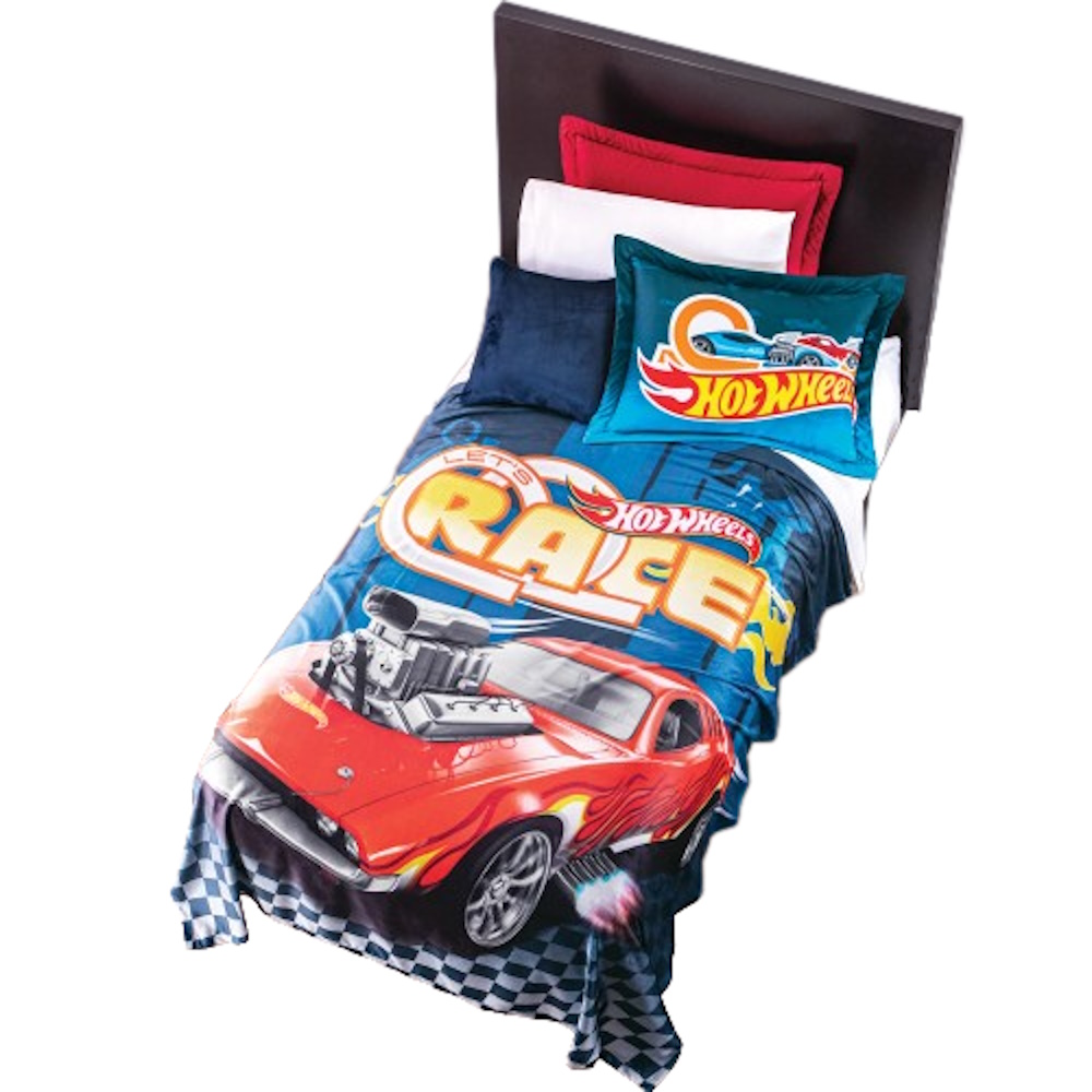 Foto 2 pulgar | Cobertor Concord Hot Wheels Race Individual